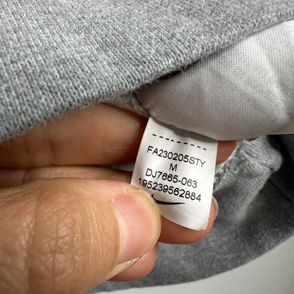 Nike Gray Phoenix Fleece Women's Over-Oversized Crew-Neck Sweater - Picture 10 of 13